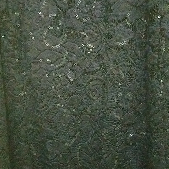 MARINA sequin sphaghetti strap lace dress in navy - Picture 3 of 6